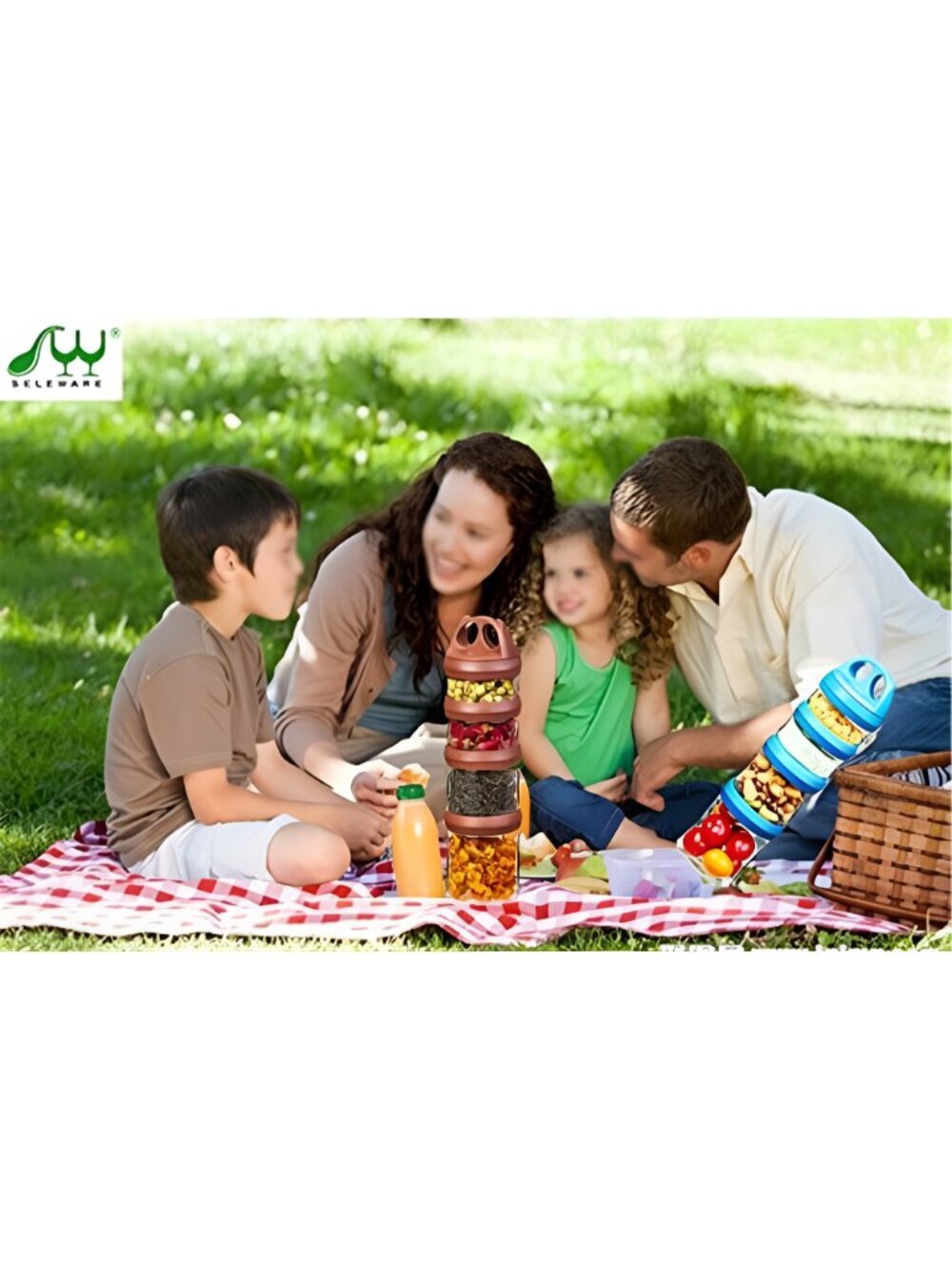 Portable Stackable Food Storage Containers for Snacks Formula Powder - Picture 2 of 6